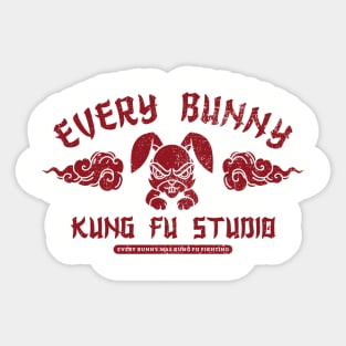 Every Bunny Kung Fu Studio Sticker